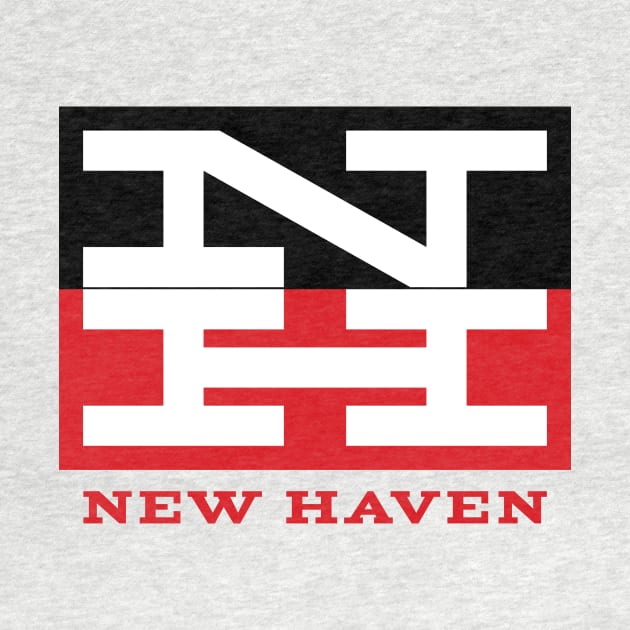 New Haven Railroad 1954 Tricolor Logo With Name by MatchbookGraphics